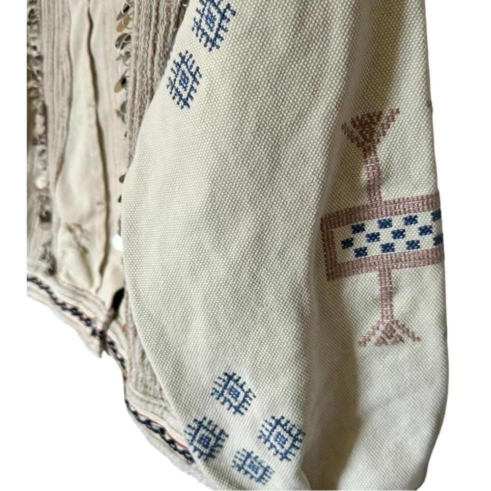 Free People‎ Embroidered Denim Jacket - Picture 4 of 8